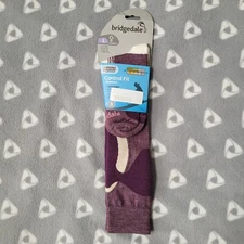 NWT Bridgedale Control Fit Women's Sz L 8.5 - 10 Merino Wool Blend Purple Socks