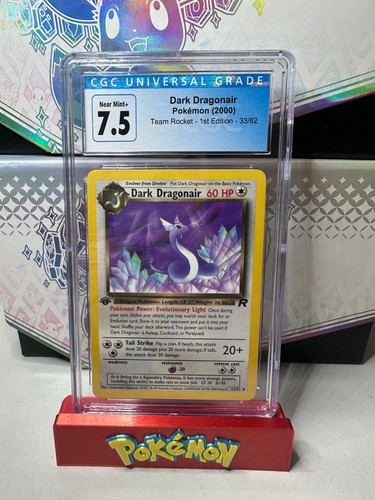 Dark Dragonair (1st Edition) graded CGC 7.5 for sale on eBay