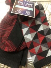 Gildan Smart Basics Men's Crew Socks Moisture Wicking Arch Support 2pk