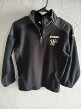 Youth Reebok Pittsburgh Penguins Pullover Fleece Jacket Size M 10-12