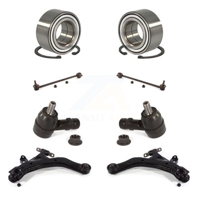 Front Bearing Lower Control Arm Outer Tie Rod Link Kit (8Pc) For Hyundai Tiburon