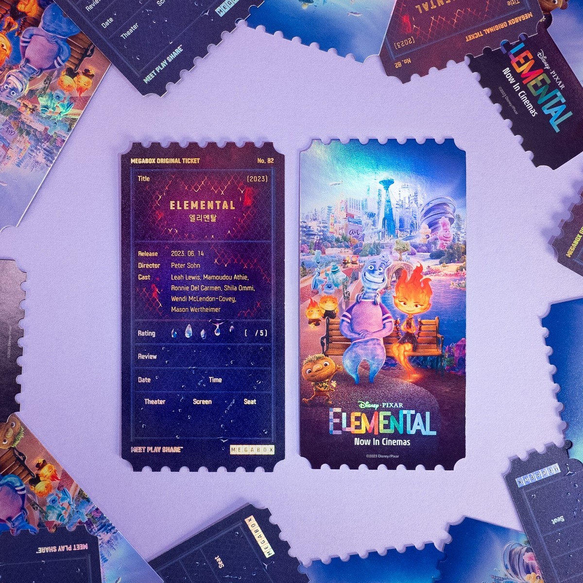 Elemental (2023) korea Megabox Original Limited movie ticket | eBay