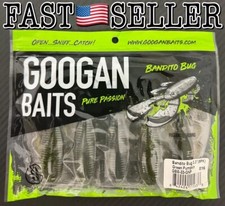 9-Pack Googan Baits BANDITO BUG 3.3” Soft Fishing Bait Lure, Green Pumpkin