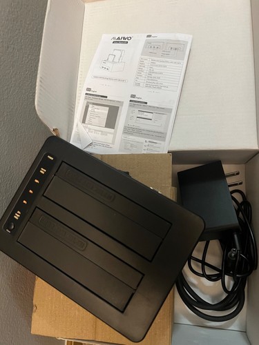 MAIWO 2 Bay HDD Docking Station with Ethernet Port, Hard Drive Duplicator Offlin - Photo 9/13