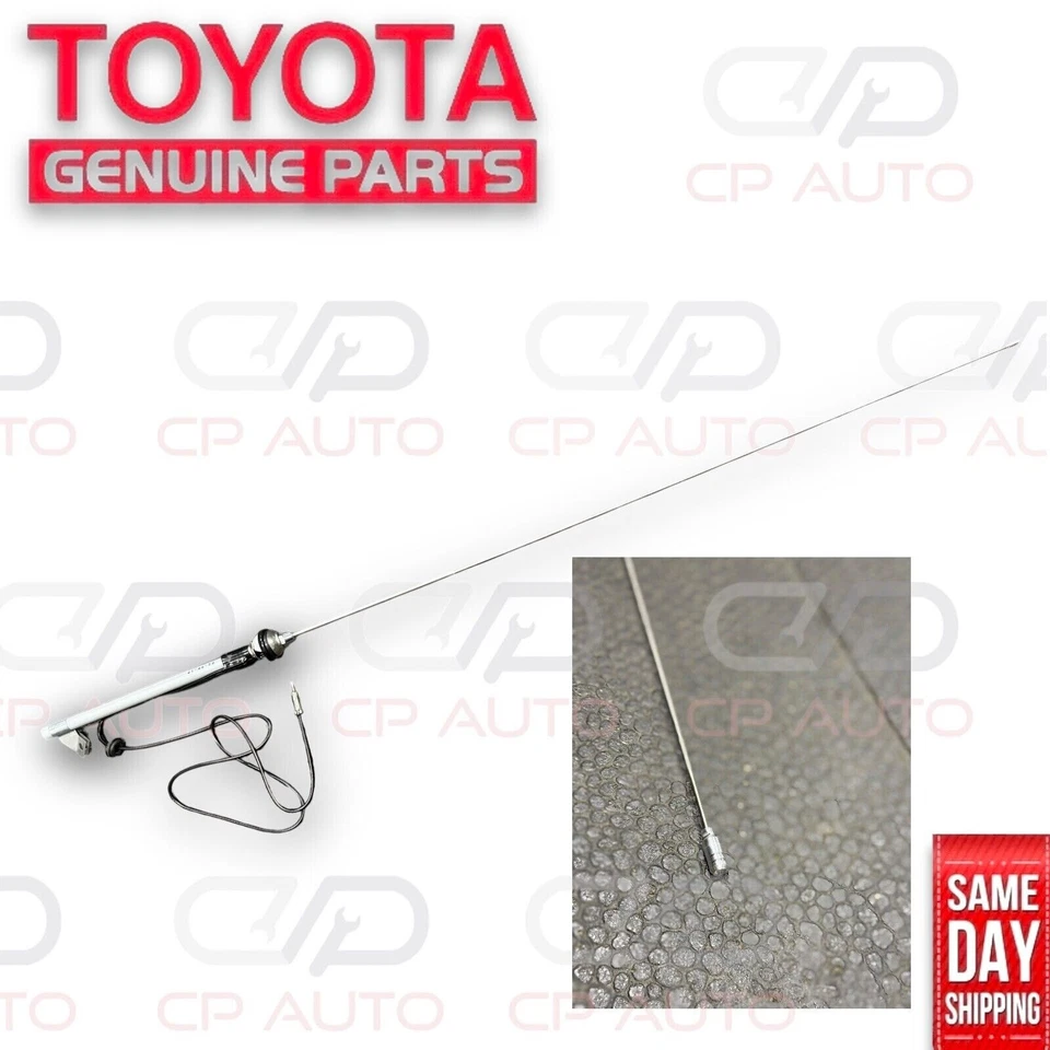 79-83 TOYOTA PICKUP ANTENA MANUAL CON SOPORTE MONTAJE DE MÁSTIL OEM NUEVO Foto 2 de 4