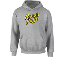 Reese's Puffs Logo Greatest Cereal Of All Time Breakfast Fan Foodie Hoodie