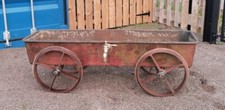 Huge cast iron cart. Planter. Fire pit. Railway. train. mining  railwayana