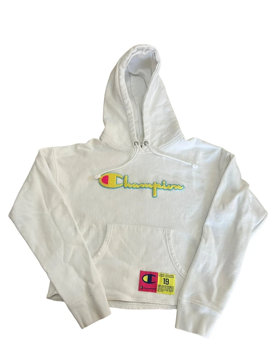 Champion vintage cropped hoodie sale