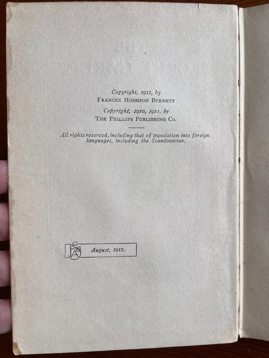 The Secret Garden by Frances Hodgson Burnett, 1st / 1st printing