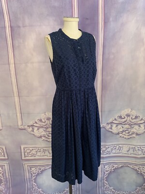 j crew blue eyelet dress Allover Eyelet Wrap Dress by J.Crew