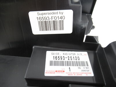 Genuine OEM Toyota 16593-F0140 Passenger RH Air Guide 2019-2021
