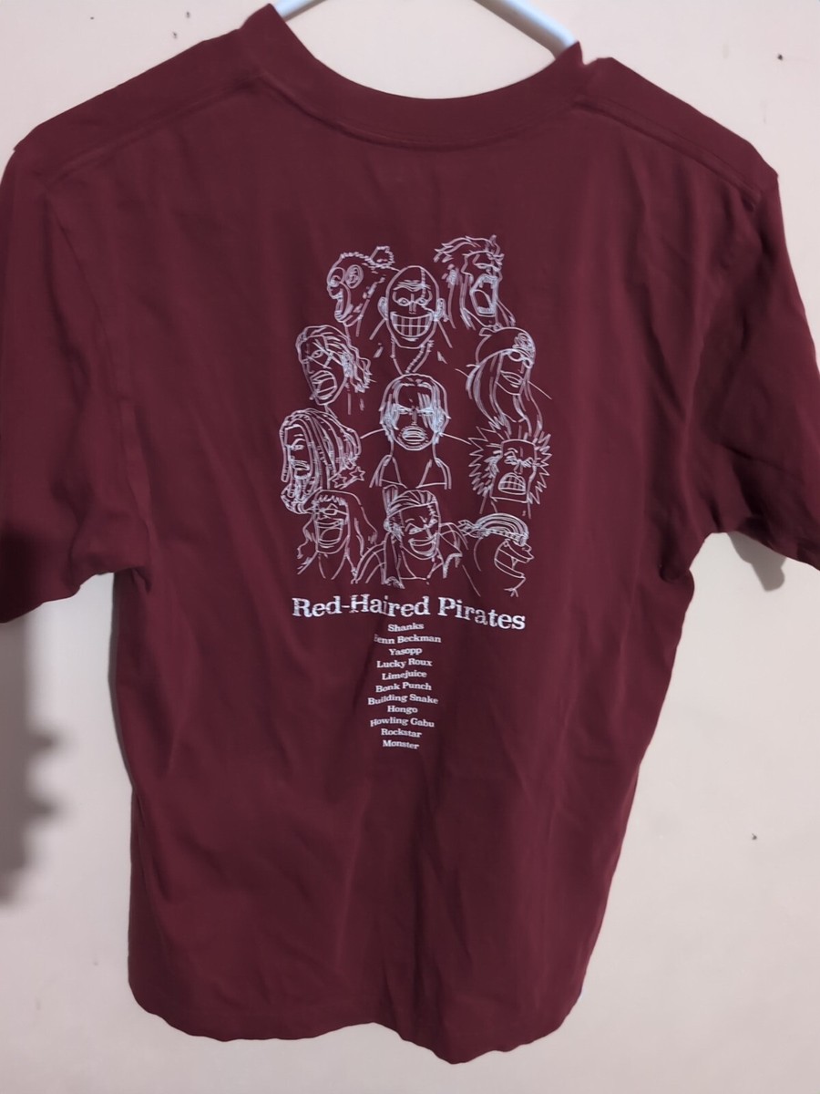 Uniqlo x One Piece Red Haired Pirates Red Short Sleeve T-Shirt