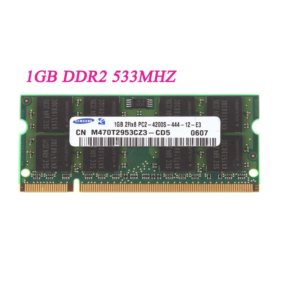 Samsung 1G/2/4/8GB DDR2 DDR3 5300 6400 10600 12800s SODIMM Laptop Memory RAM lot - Image 2 of 4