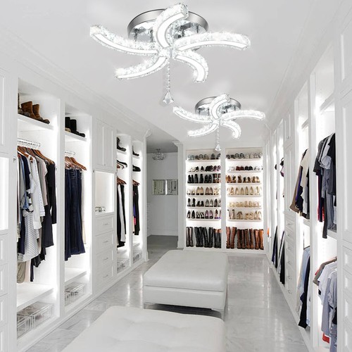 24W LED Kristall Deckenleuchte Kronleuchter Pendelleuchte Deckenlampe Wohnzimmer - Bild 11 von 14