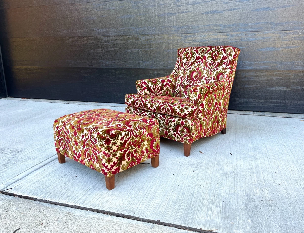 Patterned 2024 velvet chair