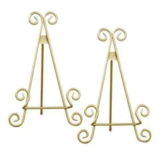 11" Gold Tabletop Easel: Set of Two