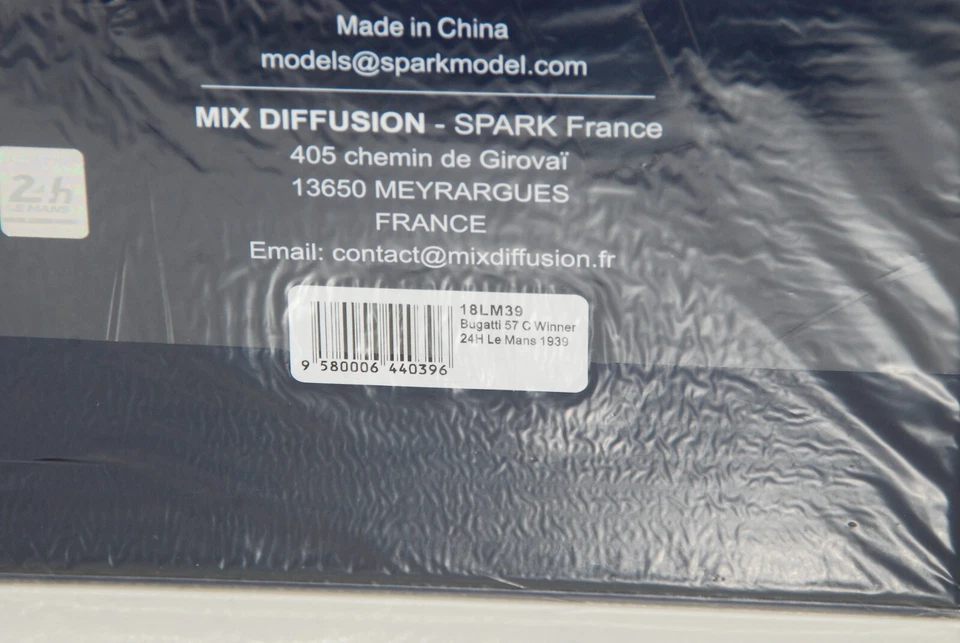 Spark 1/18 SP18LM39 Bugatti le Mans 1939 Winner Brand New sealed - Image 4 of 4