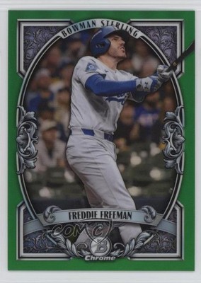 2026 Bowman Sterling Green Refractor 72/99 Freddie Freeman #BST-2 sc8