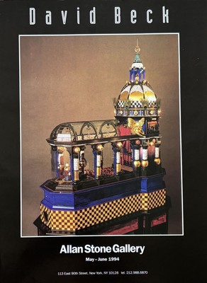 1994 DAVID BECK Contemporary American Artist NY Exhibit Original PRINT AD