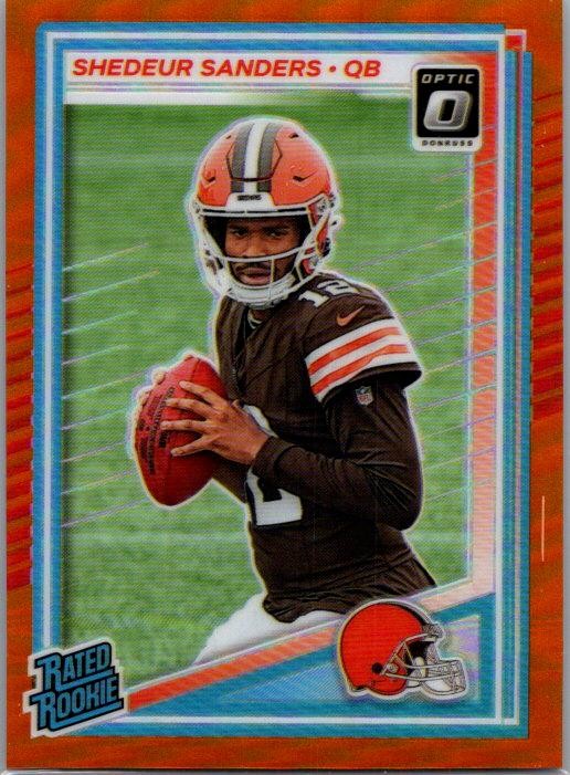 2025 Donruss Optic #203 Shedeur Sanders Orange #/299