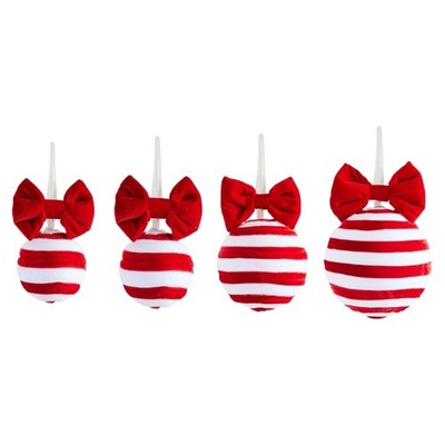 Shatterproof Decorative Baubles Velvety Foam Ball Ornament For Christmas Tree