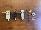 Lot of 3 Vintage Turntable Headshells w/ cartridges spare parts Technics marantz