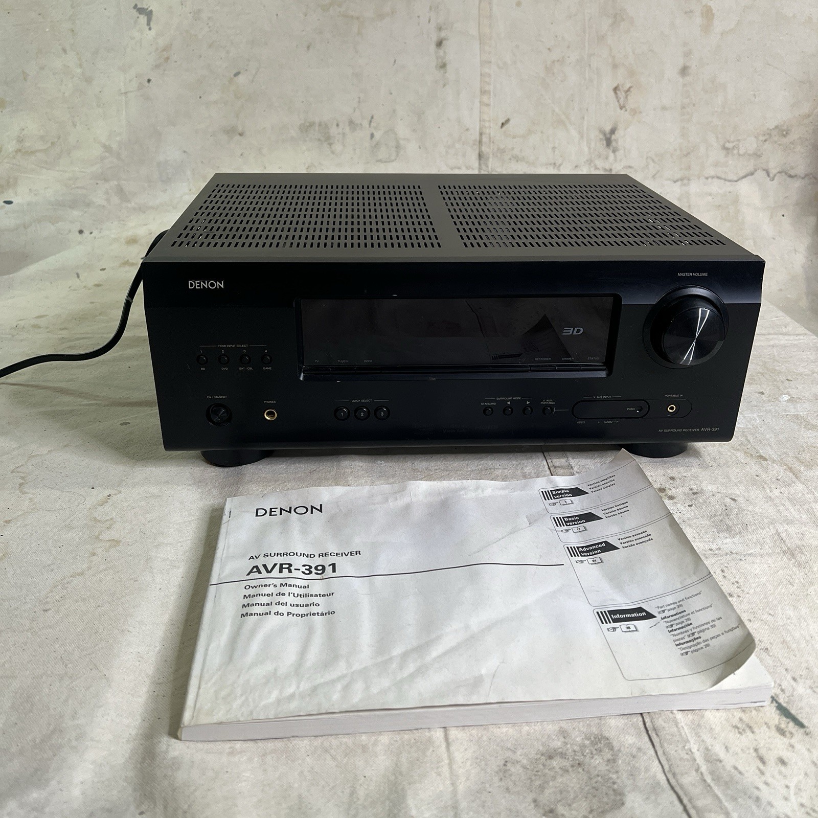 Denon AVR-391 - 5.1 Ch HDMI Home Theater Surround Sound Rece