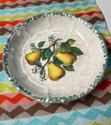 Vintage HIMARK Italian Serving Pasta Bowl Pears 8.5'' NEW Made in Italy