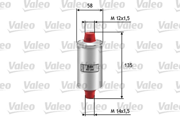Valeo Kraftstofffilter 587200 Anschraubfilter FüR Peugeot VW Renault Fiat Ford 1-image