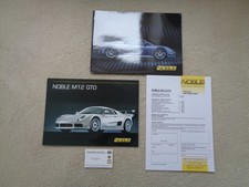 Noble M12 GTO- Sales Brochure + Prices/Order Form - Mint