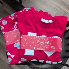 NWT I Dolly Parton 2XL Sweatshirt Pants RED SET DG Christmas
