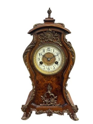 Hervorragende Burr Walnut & Ormolu Boulle Uhr - ca1880