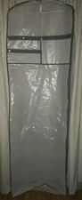 Bridal Wedding Dress Garment Bag Long Gown Cover w/ Zipper & Shoe Pocket