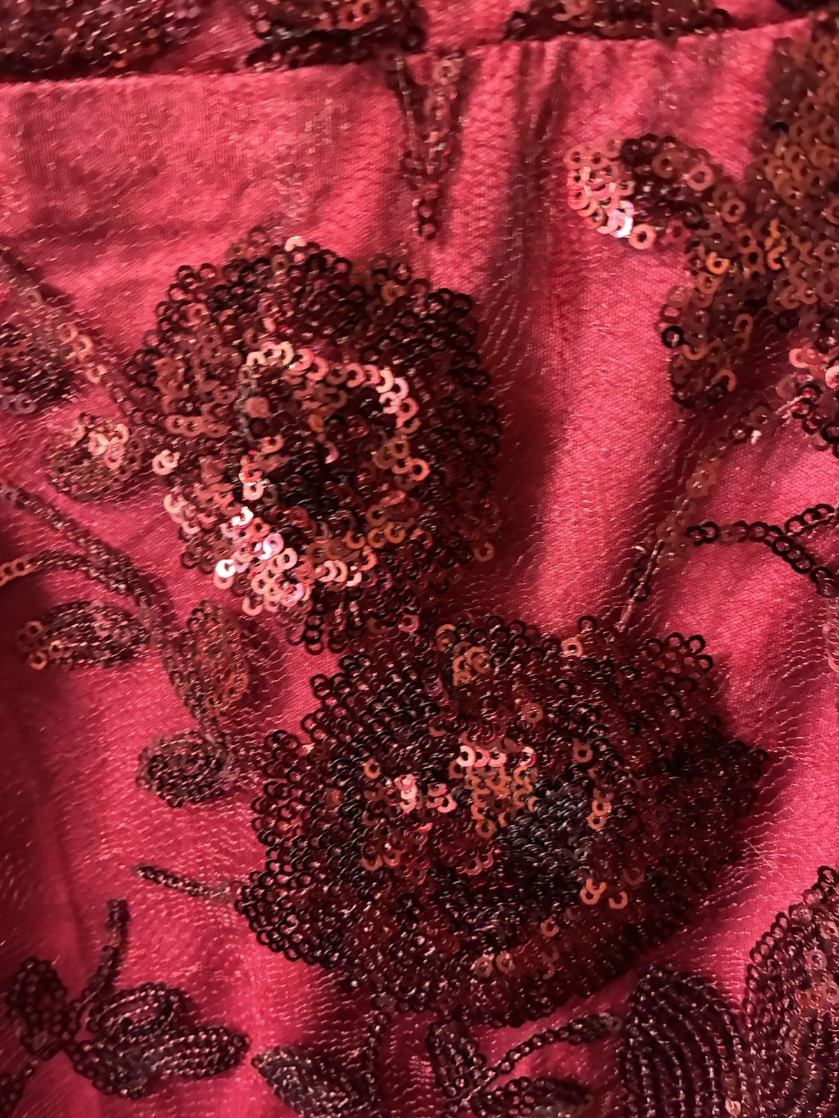 Lulus Shine Language Ruby Wine Red Sequin Mermaid… - image 4