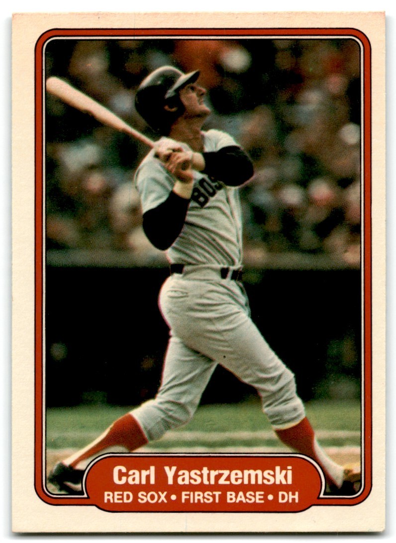 1982 Fleer Carl Yastrzemski Boston Red Sox #312