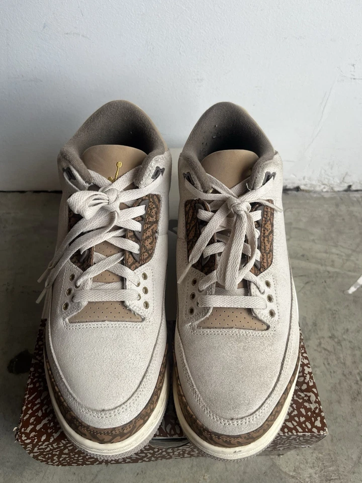 Nike Air Jordan 3 Retro Palomino Orewood Marrón Moca CT8532-102 Talla 9 Cemento Foto 2 de 4