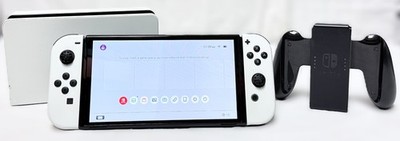 Nintendo Switch OLED 64GB Model HEG-001 Handheld Console-White