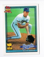 1991 Topps 40 years All-Star Rookie Kevin Appier #454 Royals