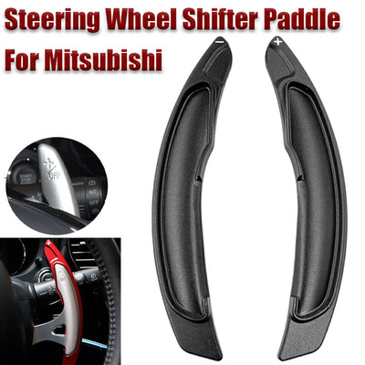 Black Car Steering Wheel Shifter Paddle For Mitsubishi Lancer Outlander EVO X