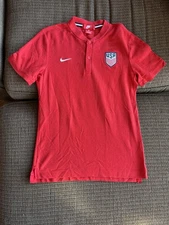 Nike Men’s Blade USA Team US Soccer Waffle Knit Shirt Red Med - EUC!