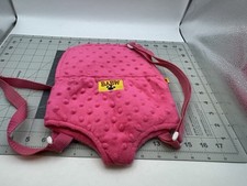 Backpack Stuffed Animal Doll Carrier Hot Pink Plush BABW Build A Bear - Read Des