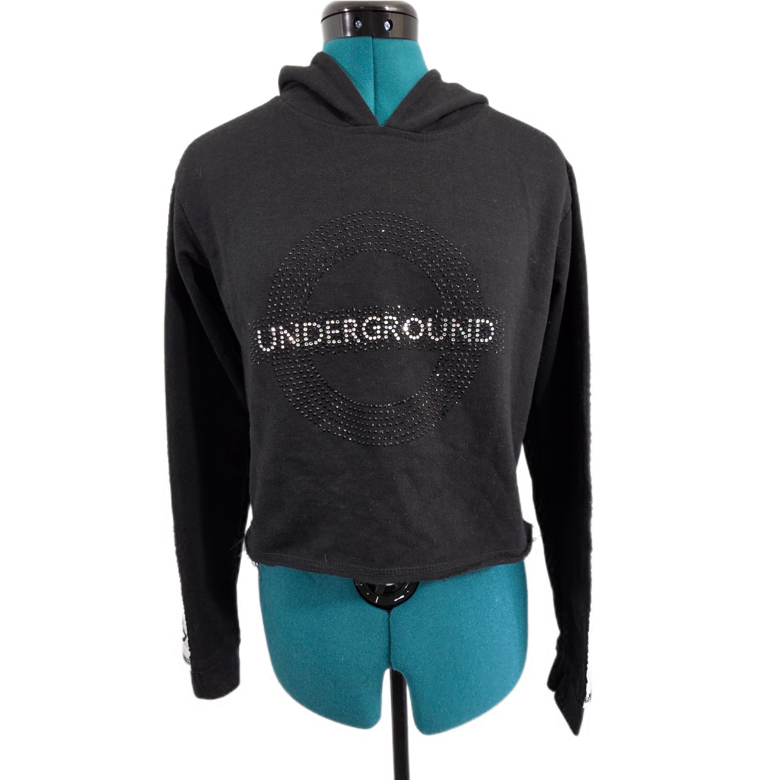 Underground Black & Silver Sequin Oversized Black… - image 5