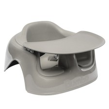 Bumbo Plastic Seat with Tray Combo, Floor Seat Lite with Extra Legroom, Breige