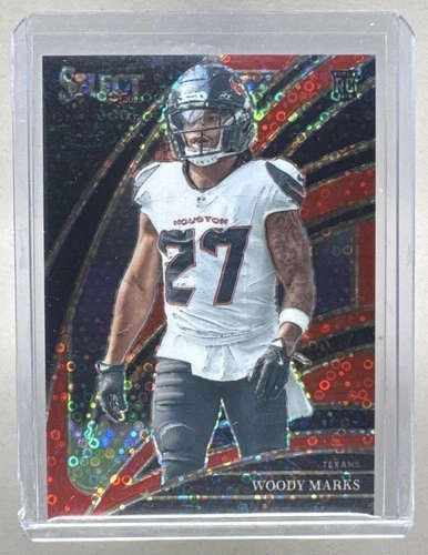 Woody Marks 2025 Panini Select #236 Red Disco Prizm Club Level Rookie RC /49