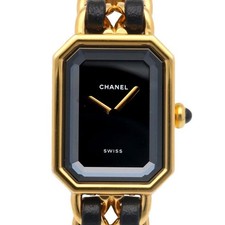 Chanel Première S H0001 Gold Plated 20.0mm Quartz Women's Wristwatch #RKW346