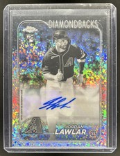 2024 Topps Chrome Jordan Lawlar Auto RC B&W Mini Diamond Refractor #AC-JL