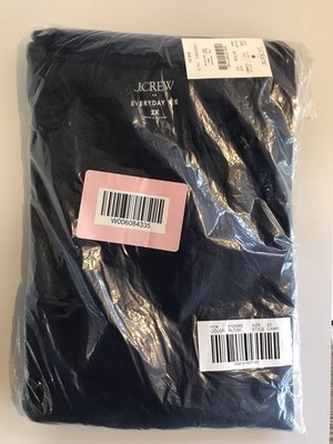 J Crew Women s Everyday Tee Antique Navy Blue 2X CA961. Long Sleeve