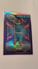 Topps Chrome Purple holo Rookie Tidjane Salaün #148 Charlotte Basketball 2024-25