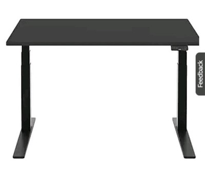 FlexiSpot E7  Electric Adjustable 25-50''H~Standing Desk+48''X30'' Black Top~E7B