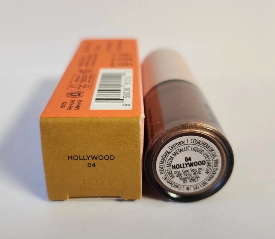 Sombra de ojos líquida metálica Gen See Mixed Media Hollywood 04 nueva 0,23 fl oz 7 ml Foto 3 de 3